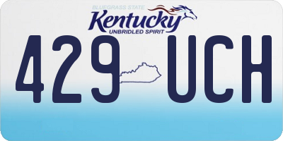 KY license plate 429UCH