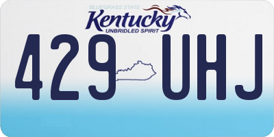 KY license plate 429UHJ