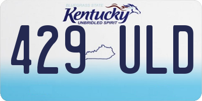 KY license plate 429ULD