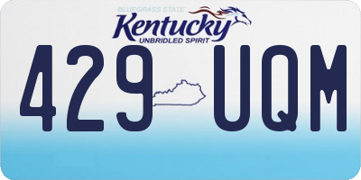 KY license plate 429UQM
