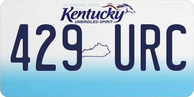 KY license plate 429URC