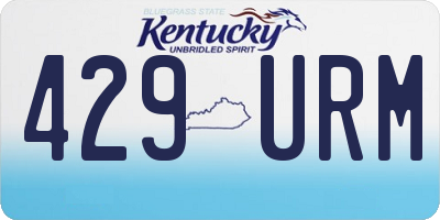 KY license plate 429URM