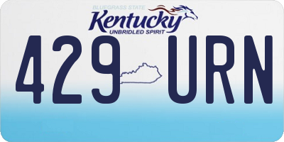 KY license plate 429URN