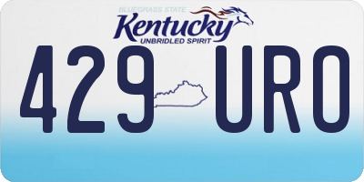 KY license plate 429URO