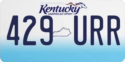 KY license plate 429URR