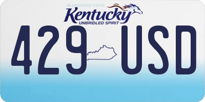 KY license plate 429USD
