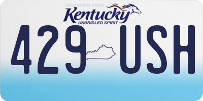 KY license plate 429USH