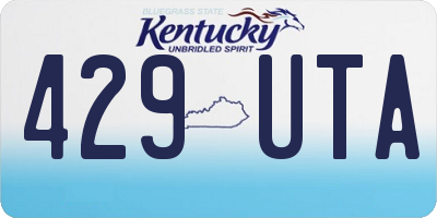KY license plate 429UTA