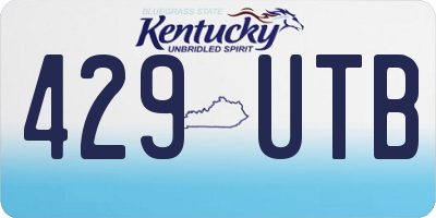 KY license plate 429UTB
