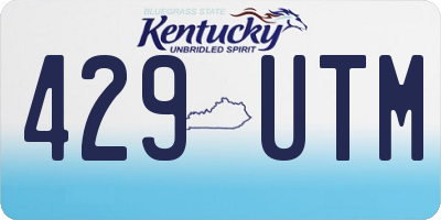 KY license plate 429UTM