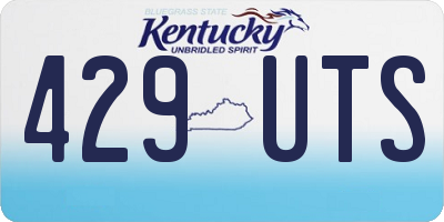 KY license plate 429UTS