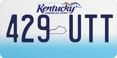 KY license plate 429UTT