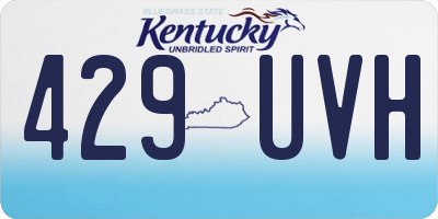 KY license plate 429UVH