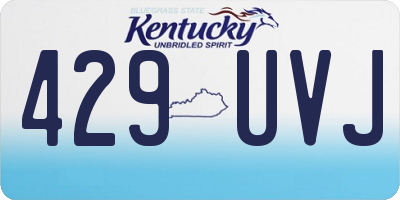 KY license plate 429UVJ