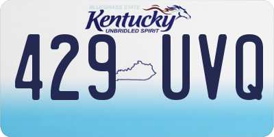 KY license plate 429UVQ