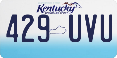 KY license plate 429UVU