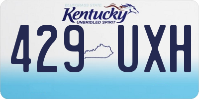 KY license plate 429UXH