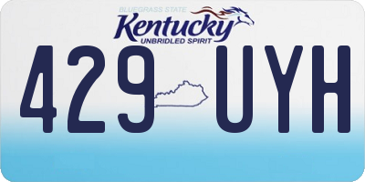 KY license plate 429UYH