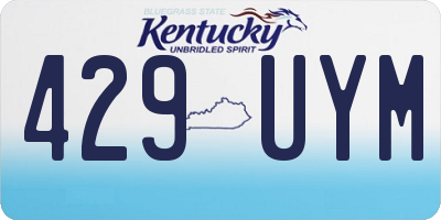 KY license plate 429UYM