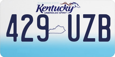 KY license plate 429UZB