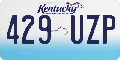 KY license plate 429UZP