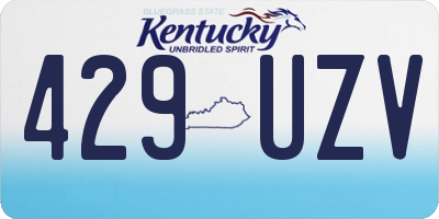 KY license plate 429UZV