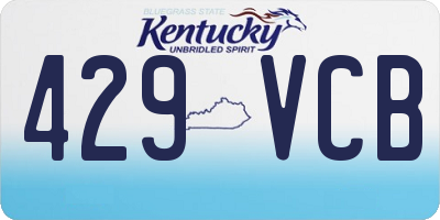 KY license plate 429VCB