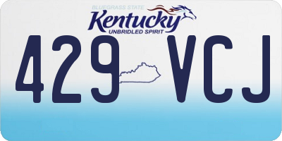 KY license plate 429VCJ