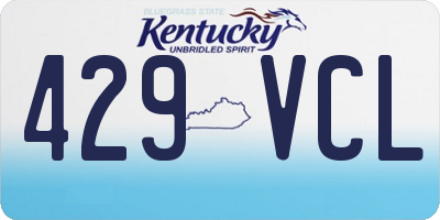 KY license plate 429VCL
