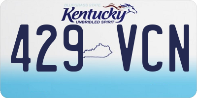 KY license plate 429VCN