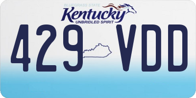 KY license plate 429VDD
