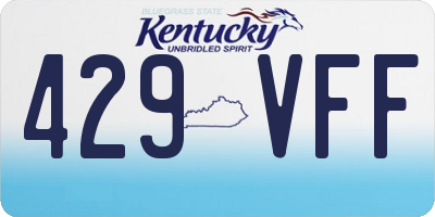 KY license plate 429VFF
