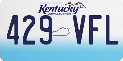 KY license plate 429VFL