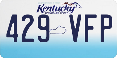 KY license plate 429VFP