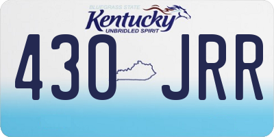 KY license plate 430JRR