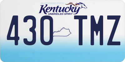 KY license plate 430TMZ