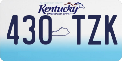 KY license plate 430TZK