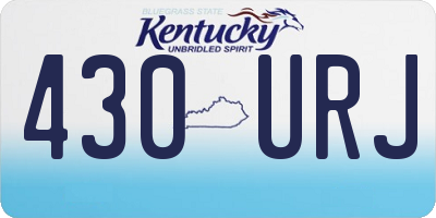 KY license plate 430URJ