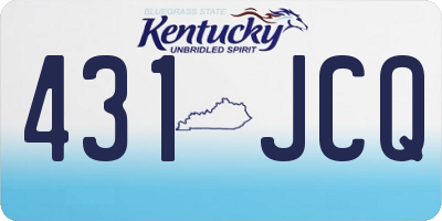 KY license plate 431JCQ