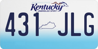 KY license plate 431JLG