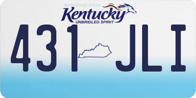 KY license plate 431JLI