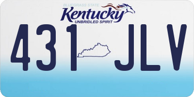KY license plate 431JLV