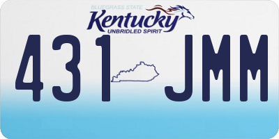 KY license plate 431JMM