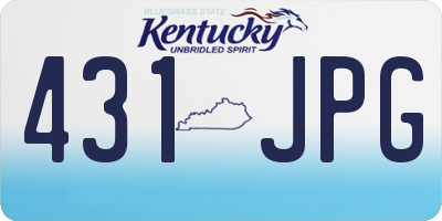 KY license plate 431JPG