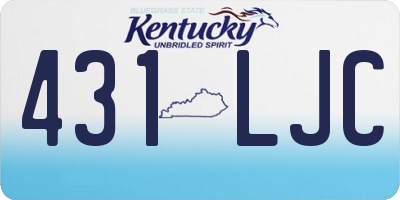 KY license plate 431LJC