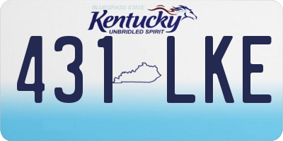KY license plate 431LKE