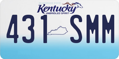 KY license plate 431SMM