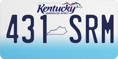 KY license plate 431SRM
