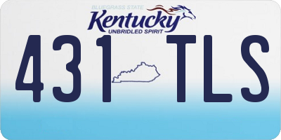 KY license plate 431TLS