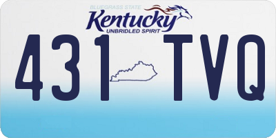 KY license plate 431TVQ